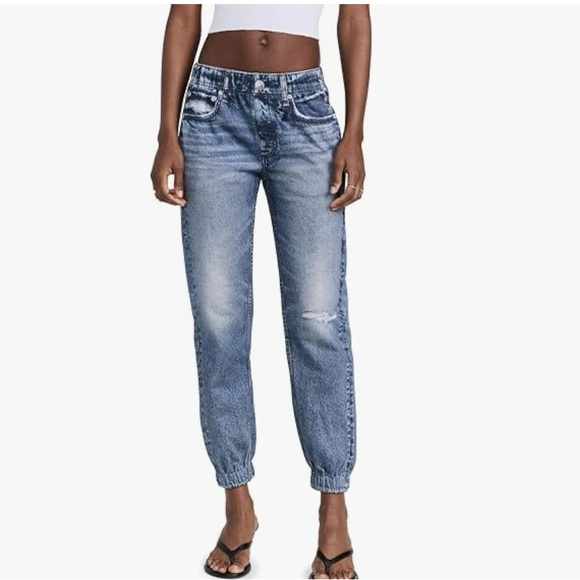 rag & bone Blue Track Pants - Picture 1 of 13